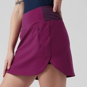Athleta Fairway Golf Skort Skirt Fuchsia XL